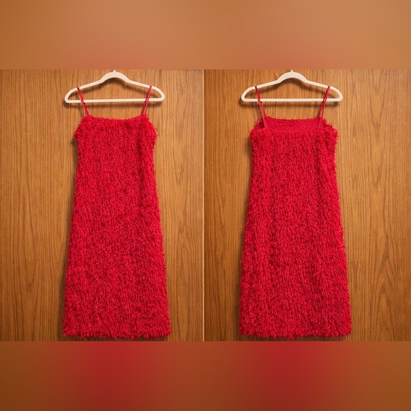 Vero Moda Red Textured Mini Dress - Picture 2 of 4